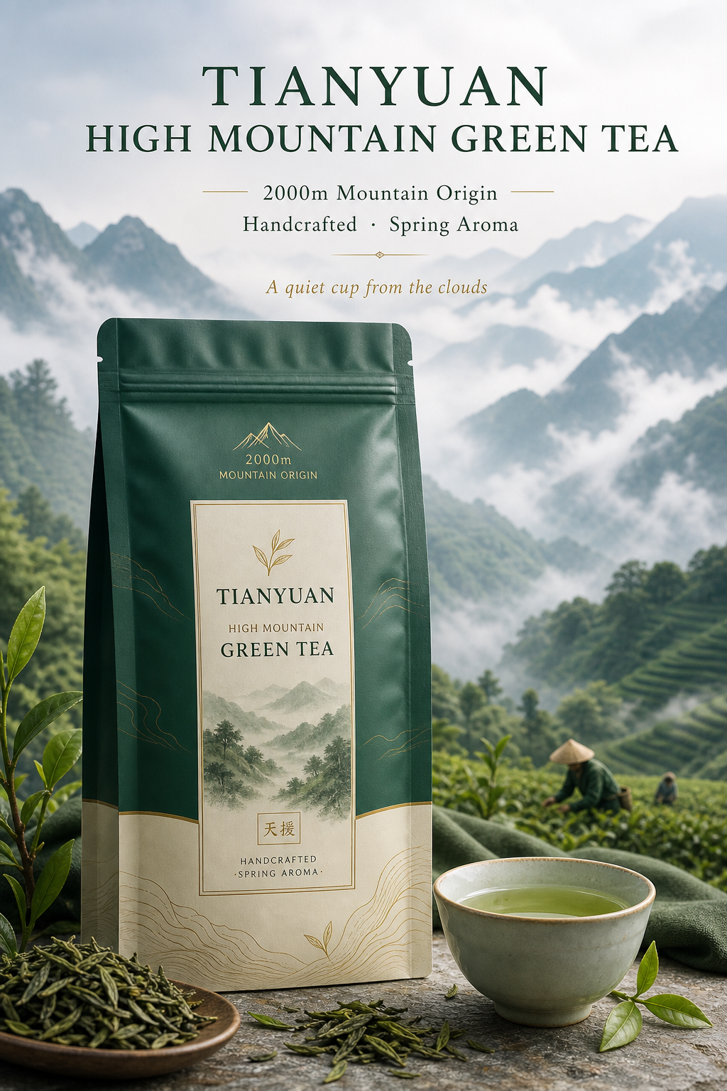 Tianyuan High Mountain Green Tea — Premium Spring Harvest
